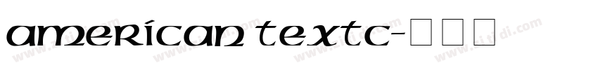 American TextC字体转换